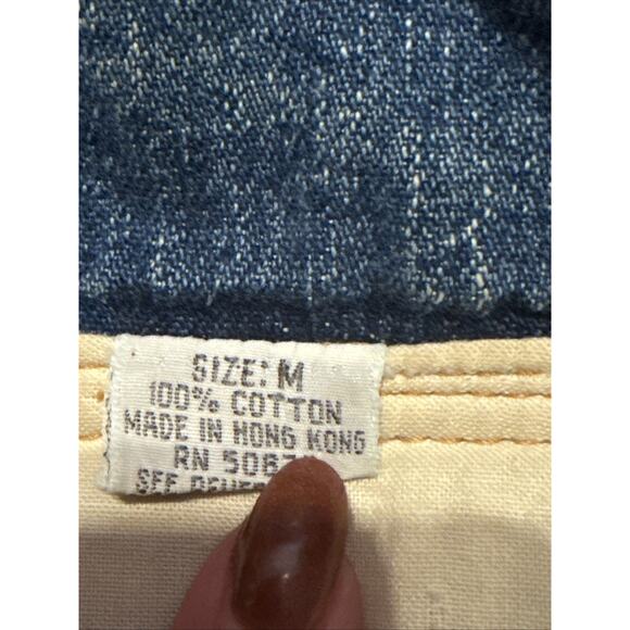 Vintage 90’s International Male Denim And Corduroy Moto Jacket Size Medium - Picture 8 of 15